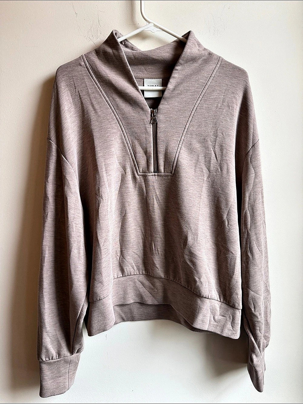 Varley Hawley Half-Zip Sweat Sweatshirt Brown XL